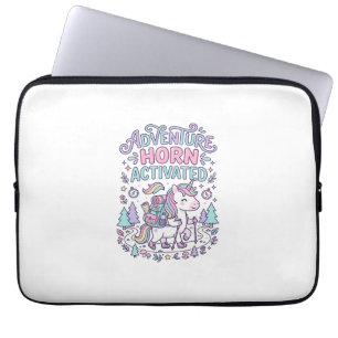 Eenhoorn Avontuur Hoorn Geactiveerd Mooie Pastel G Laptop Sleeve