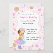 Eenhoorn Baby 1e verjaardag Uitnodiging 1 (Voorkant)