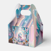 Eenhoorn, Baby/ Kinder, Verjaardag aangepaste naam Bedankdoosjes (Achterkant)