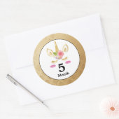 Eenhoorn Baby Maand Stickers (Envelop)