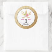 Eenhoorn Baby Maand Stickers (Tas)