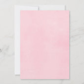 Eenhoorn baby meisje douche uitnodiging (Achterkant)