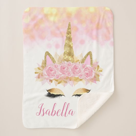 Eenhoorn Baby Peuter Deken (Voorkant)