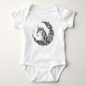 Eenhoorn Baby Romper Bodysuit Kleding Meisjes (Voorkant)