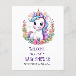 Eenhoorn baby shower