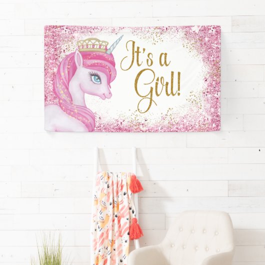 Eenhoorn Baby shower Banners (Insitu)