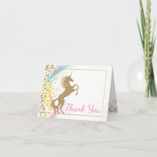 Eenhoorn Baby Shower Bedankkaartjes Bedankkaart