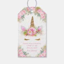 Eenhoorn Baby Shower Cadeaubijslags Cadeaulabel