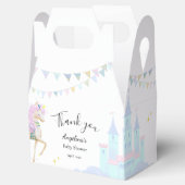 Eenhoorn Baby shower Favor Box. Bedankdoosjes (Geopend)