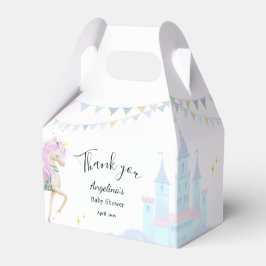 Eenhoorn Baby shower Favor Box. Bedankdoosjes
