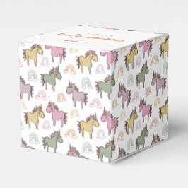 Eenhoorn Baby shower geslachtsneutraal Bedankdoosjes