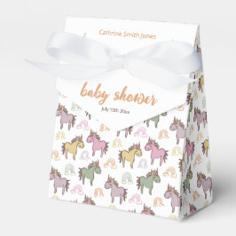 Eenhoorn Baby shower geslachtsneutraal Bedankdoosjes