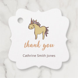 Eenhoorn Baby shower geslachtsneutraal Bedankjes Labels