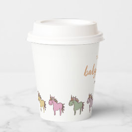 Eenhoorn Baby shower geslachtsneutraal Papieren Bekers
