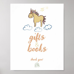 Eenhoorn Baby shower geslachtsneutraal Poster