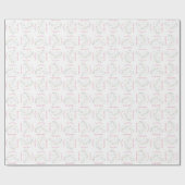 Eenhoorn Baby shower Rainbow Pastel Cadeaupapier (Vlak)