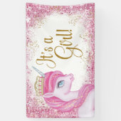 Eenhoorn Baby Shower Spandoeken (Verticaal)