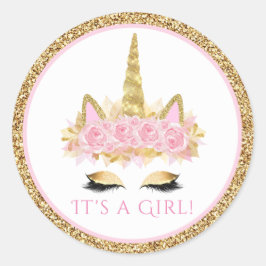 Eenhoorn Baby shower Stickers