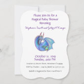 Eenhoorn Baby shower Uitnodiging Rainbow Custom Pi (Voorkant)