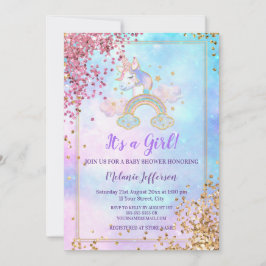 Eenhoorn Baby Shower Uitnodigingen