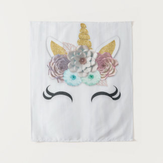 Eenhoorn Baby shower, Verjaardag, Kamer Decor Acht Wandkleed