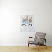 Eenhoorn Baby shower, Verjaardag, Kamer Decor Acht Wandkleed (In situ)