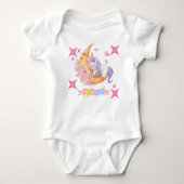 Eenhoorn babykleding romper (Voorkant)