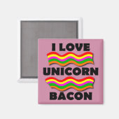 Eenhoorn Bacon Grappige Koelkastmagneet Koelkast Magneet (Voorkant / Achterkant)