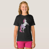 Eenhoorn Ballerina Ballet Dans T-shirt (Voorkant volledig)