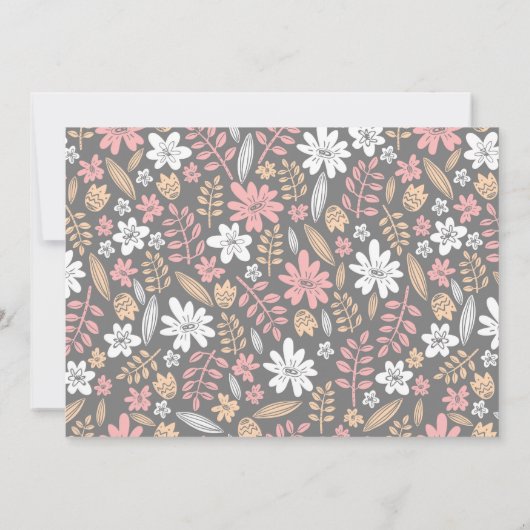 Eenhoorn Ballerina Verjaardagsfeestje Uitnodiging (Achterkant)