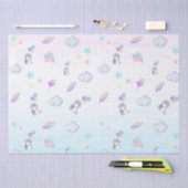 Eenhoorn ballon regenboog gradiënt verjaardagsfees tissuepapier (Craft)