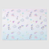 Eenhoorn ballon regenboog gradiënt verjaardagsfees tissuepapier (Voorkant)