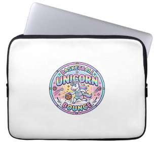 Eenhoorn Basketbal Eenhoorn Stuitert Fun T-shirt G Laptop Sleeve