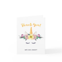 Eenhoorn bedankkaart