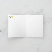 Eenhoorn bedankkaart notitiekaartje (Binnen)