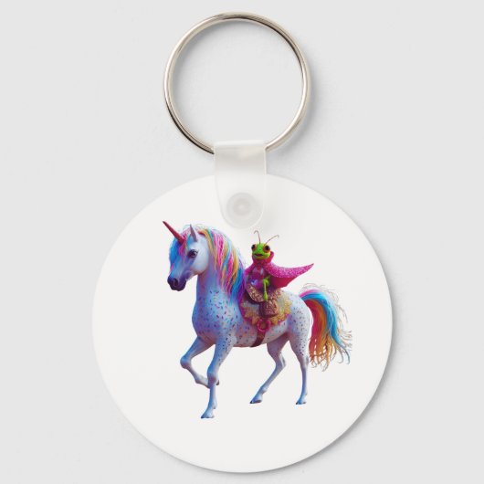 Eenhoorn Beestje  Sleutelhanger (Voorkant)