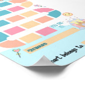 Eenhoorn Beloningsgrafiek Poster (Hoek)