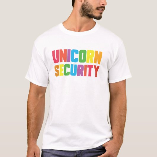 Eenhoorn Beveiliging Halloween T-shirt (Voorkant)