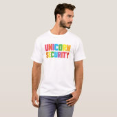 Eenhoorn Beveiliging Halloween T-shirt (Voorkant volledig)