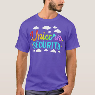 Eenhoorn Beveiliging Verjaardag T-shirt