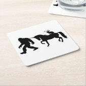 Eenhoorn, Bigfoot, Jackalope Kartonnen Onderzetters (Schuin)