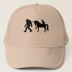 Eenhoorn, Bigfoot, Jackalope Trucker Pet