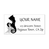 Eenhoorn Blauwe Draak Yin Yang Spiraal Zelfinktende Stempel (Design)