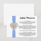 Eenhoorn Blauwe Kant Veiligheidsmaatregelen Informatiekaartje (Voorkant / Achterkant)