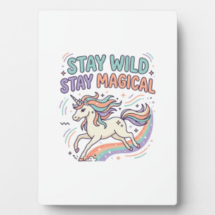 Eenhoorn Blijf Wild Blijf Magisch Trendy Product G Fotoplaat