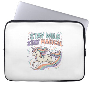 Eenhoorn Blijf Wild Blijf Magisch Trendy Product G Laptop Sleeve