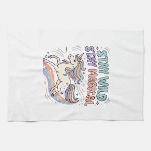 Eenhoorn Blijf Wild Blijf Magisch Trendy Product G Theedoek