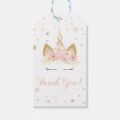 Eenhoorn Bloemen Gift Label Cadeaulabel (Voorkant)