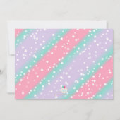 Eenhoorn Bloemen Magische 1e Verjaardag Kaart (Achterkant)