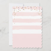 Eenhoorn Bloemen Waterverf Baby shower Uitnodiging (Achterkant)